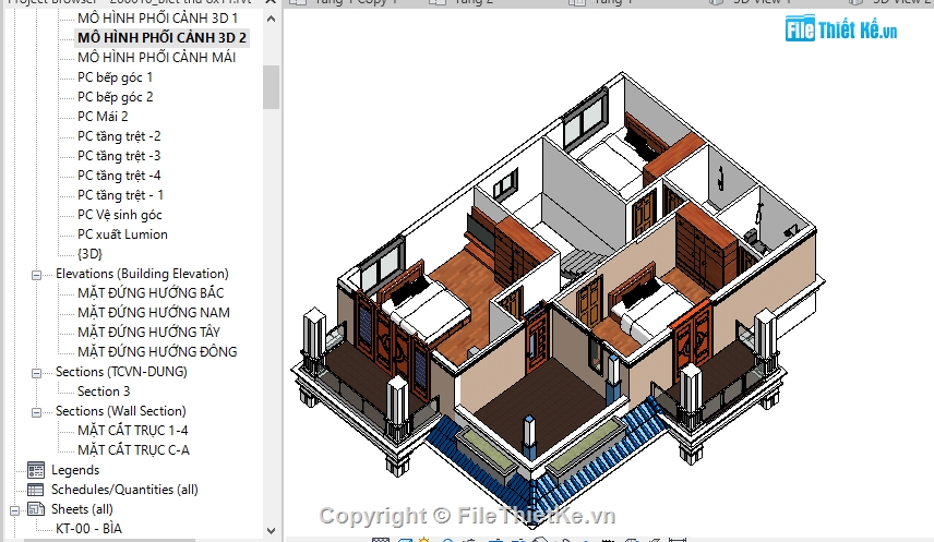 mẫu biệt thự 2 tầng revit,file revit biệt thự 2 tầng,bản vẽ revit biệt thự 2 tầng,file revit biệt thự,Revit Biệt thự 2  tầng